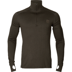 Jagt Toppe svedundertøj Härkila Base All Season half zip Shadow brown