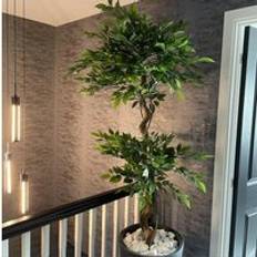 Leaf 150Cm Twisted Trunk Japanese Style Ficus Tree Artificial Plant