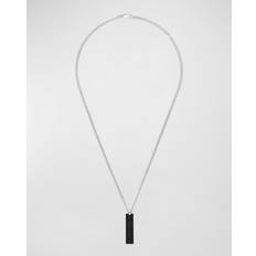 Leather Necklaces Gucci Tag Men's Silver Men's Necklace