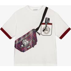 Dolce & Gabbana Boys Ivory Cotton Bag-Print T-Shirt