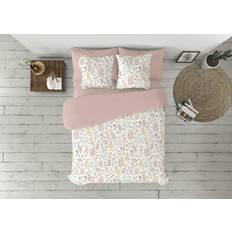 Pierre Cardin AURIN Rosa King Size Duvet Cover Set 3 Delar Påslakan Rosa