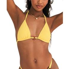 Jaune Hauts de bikini Gracie Triangle Bikini Top - Yellow