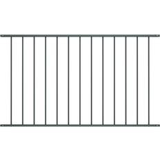 Hekken vidaXL Hekpaneel Gepoedercoat Staal Antraciet 1.7x1 m