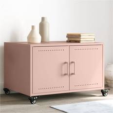 Pink Coffee Tables vidaXL Pink 68x50x43.5 cm Steel Coffee Table