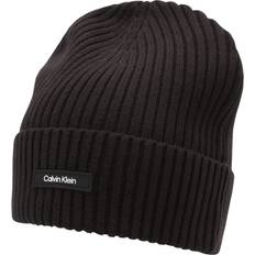 Calvin Klein Mujer Accesorios Calvin Klein Classic Cotton Rib Beanie - Black