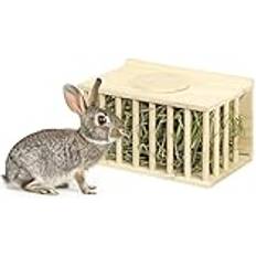 Navaris Wooden Hay Feeder for Small Pets