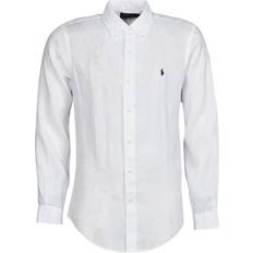 Men - White Blouses Polo Ralph Lauren Long Sleeved Shirt - White
