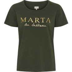 Marta Du Chateau T-shirts Marta Du Chateau Jeanette Army grøn
