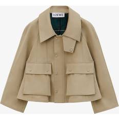 Loewe Cotton Gabardine Trapeze Jacket beige