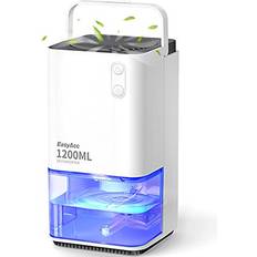 Dehumidifier for Home Damp, 1200ml Electric Dehumidifier with Ultra Quiet & Auto Shut off 7 Colorful LED Portable Mini Dehumidifier for