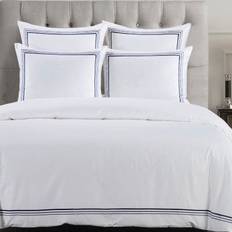 HiEnd Accents Embroidered Duvet Cover Blue