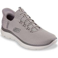 Beige - Men Walking Shoes Skechers Hands Free SlipIns Summits High Range SlipOn Men's Taupe