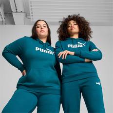 Puma Women Jumpers Puma Essentials Logo Fl Hoodie Women, Cold Green