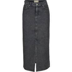 Nederdele JJXX Aura Lang Denim Nederdel - Grey