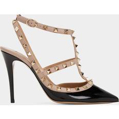 42 ⅔ Pumps Valentino Garavani LACK-PUMPS ROCKSTUD MIT RIEMCHEN MM Frau POUDRE