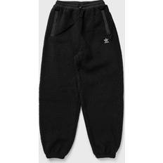 Trousers & Shorts Adidas Originals Teddy Fleece Tracksuit Pants Black Woman