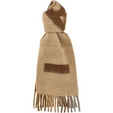 Marni Logo Scarf Nylon Sjal Med Logotyp - Beige