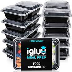 Igluu Meal Prep Pack] 2 Compartment Meal Prep Food Container
