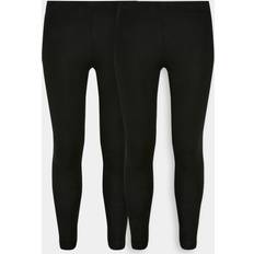 Negro Capas base Urban Classics Girls Jersey-leggings 2er-pack 134/140 Schwarz