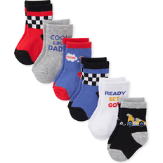 The Children's Place 1-3M Underwear The Children's Place Baby Boys Car Midi Socks 6-Pack 6-12 Multi Clr Cotton/Nylon/Spandex