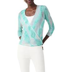 Lin Cardigans NIC+ZOE Water Color Waves Wrap Top