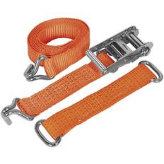 Loops X 3M 4500Kg Car Transport Alloy Wheel Ratchet Tie Down Strap