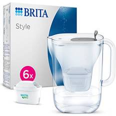 Brita Style Water Filter Jug Blue 2.4L Half Year Pack PRO Pitcher