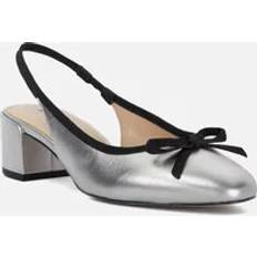 Dune London Heels & Pumps Dune London 'Classy' Leather Court Shoes Silver
