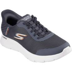 Skechers Men's Slip-ins: GO WALK Flex Hands Up Sneaker Gray Textile/Synthetic Vegan Machine Washable