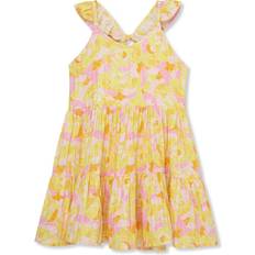 Yellow Dresses Peek Kids Sherbert Floral Dress, Yellow, 4-5Y Maisonette