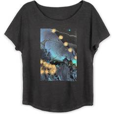 Boyfriend T-shirts Vida Boatneck Boyfriend Tee Blue Galaxy Original Artist Printed Pattern