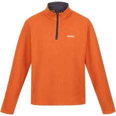 Tops Regatta Great Outdoors Mens Thompson Half Zip Fleece Top Burnt Orange