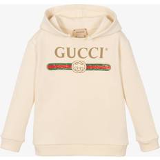 1-3M Hoodies Gucci Ivory Cotton Logo Hoodie