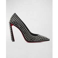 Heels & Pumps Christian Louboutin Condora Leather Spikes Red Sole Pumps BLACK 11.5B 41.5EU