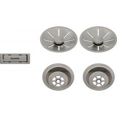 Kitchen Sinks Blanco ablauf-/überlaufset doppelbecken platinum