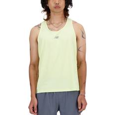 New Balance Herr Linnen New Balance London Edition Athletics Racing Singlet - Multicolor