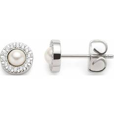 Stainless Steel Earrings Leonardo Damen Ohrstecker, Edelstahl, silber