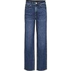 Vila Jeans Vila VIKELLY JAF HW raka jeans NOOS, blå denim/detalj: tvätta Mbd010, x 32L