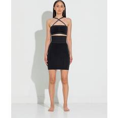 Lykkeland Atelier Second Skin Highwaisted Tube Nederdel Black