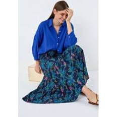 Clothing Roman Floral Shirred Tiered Multiway Skirt Dress Navy