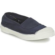 Bensimon Tennis À Élastique En Toile - Bleu