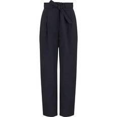 Emporio Armani Dam Byxor Emporio Armani Byxor Med Hög Midja Polyester - Blå