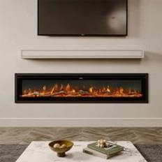 70/80 Inch Electric Fireplace with Remote 9 Flame Colours Freestanding Fireplaces