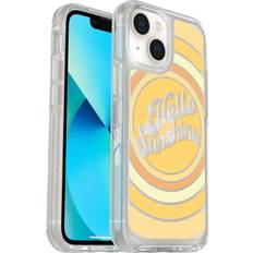 Mobile Phone Accessories OtterBox Symmetry Series iPhone 13/12 Mini Case, Hello Sunshine Clear and Orange Graphic Design, Apple Phonecase, Slim Fit, Raised Screen Bumper, MagSafe Wireless Charging