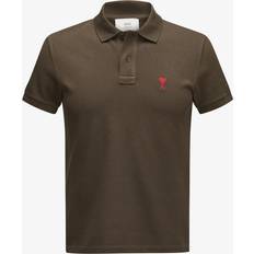 3XL - Unisex Shirts Ami Paris de Coeur Polo Shirt Brown Unisex