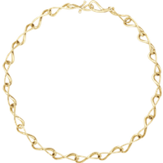 Georg Jensen Necklaces Georg Jensen Infinity 18ct Yellow Gold Diamond Infinity Link Necklace