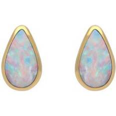 Oro Orecchini C. W. Sellors 9ct Gold Opal Teardrop Earrings