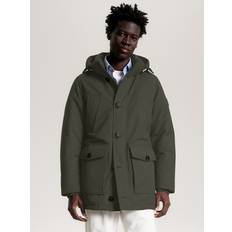 Tommy Hilfiger Men Coats Tommy Hilfiger Men's Hooded Recycled Down Parka Green Army Green