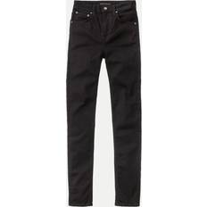 Nudie Jeans Hightop Tilde Everblack High Waist Tight Fit Women's Organic W27/L34 Sustainable Denim Black W27/L34