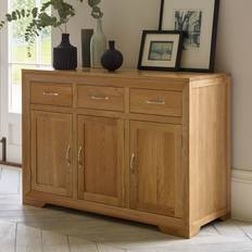 Oak Furnitureland Natural Solid Large Halo Sideboard